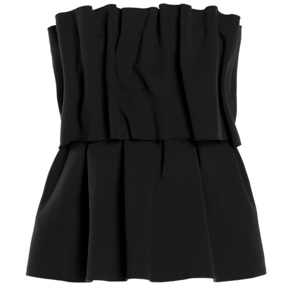 House of Dagmar Black Sculpted Blouse NWT - Picture 3 of 4